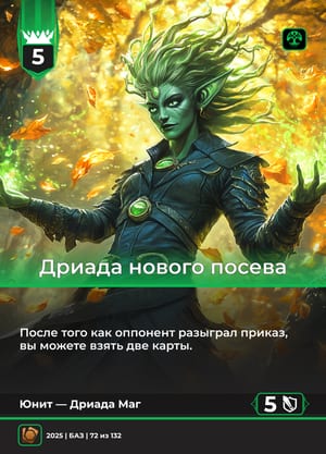 Дриада нового посева