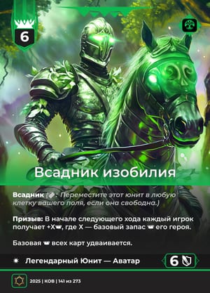 Всадник изобилия, вариант 1 из 3